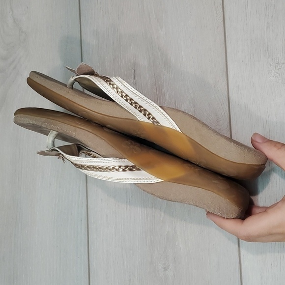 Aetrex Womens Comfort Sandals Thong Flats shoes sz 8.5 - Picture 7 of 11